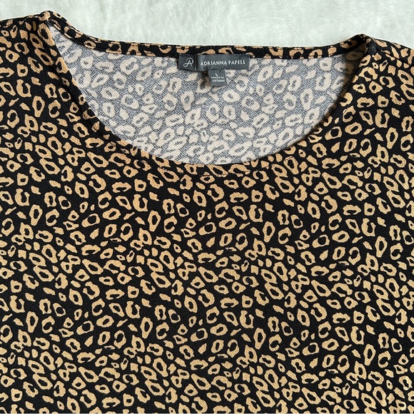 ADRIANNA PAPELL Animal Print Women’s‎ Blouse - Picture 8 of 11